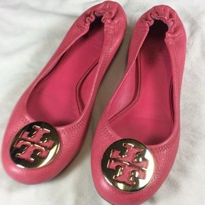 Hot Pink Tory Burch Flats Size 6